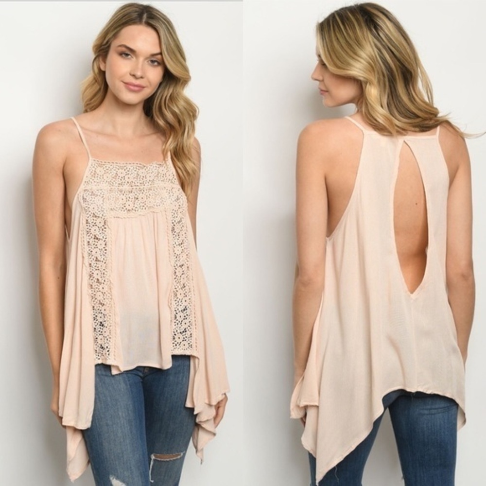 🆕Lace peach top - Picture 1 of 4
